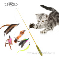 Cat Playing Toy Pack Replacement Feather Bell